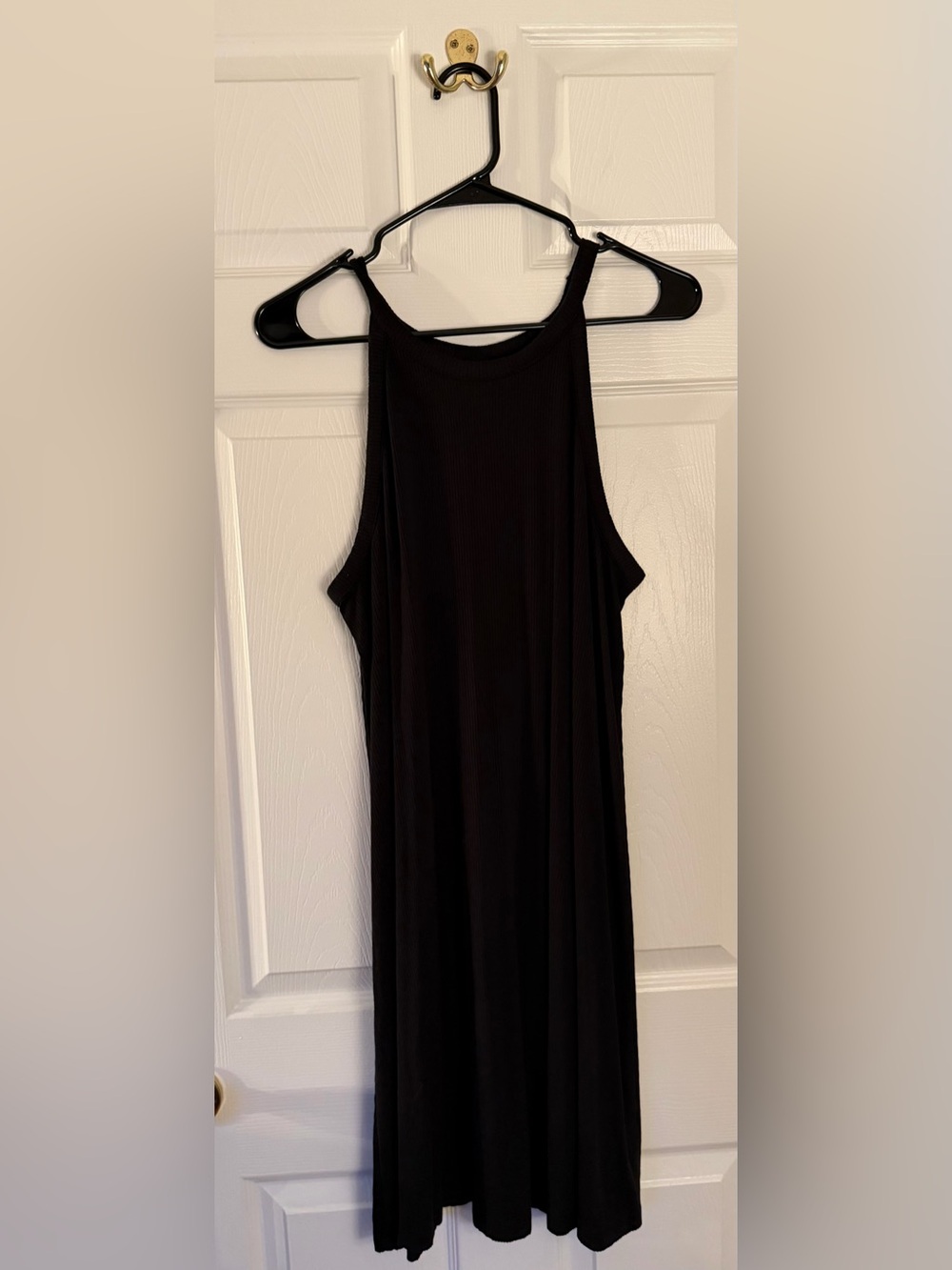 Old Navy Black Ribbed High Neck Dress